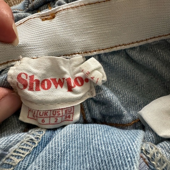 Showpo. High Rise Denim Festival Shorts - Picture 2 of 3